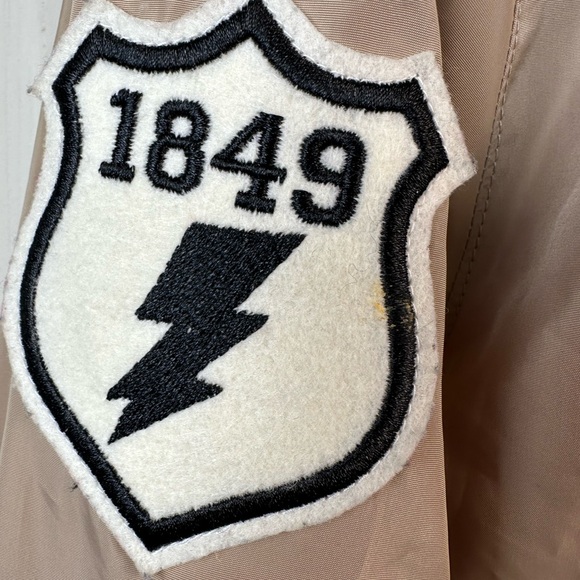 CALI LOVE USA/TAN BLACK BOMBER JACKET FULL ZIP UP - Picture 6 of 14